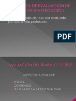 propuesta de evaluacion de trabajo de tesis