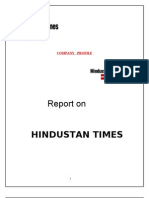 Report On: Hindustan Times