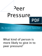 Peer Pressure: by Jordi Glasberg and Sam Spector
