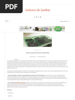 Técnica Para Germinar Sementes