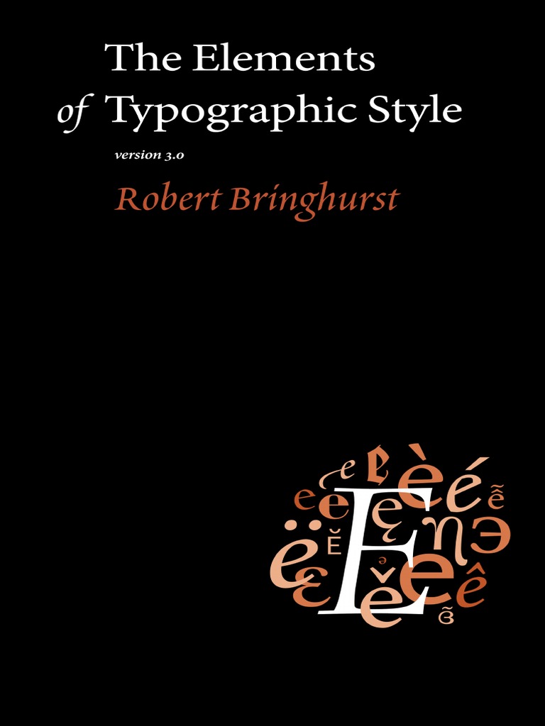 02 the elements of typographic style pdf typography typefaces
