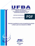 Avaliação da qualidade do ensino de engenharia de produção no Brasil a partir dos indicadores do SINAES