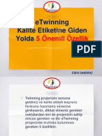 ETwinning Ve 5 Önemli Özellik