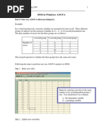 SPSS Anova