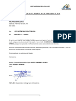 Carta de Presentacion - Licitacion 044