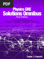 Physics GRE Solutions Omnibus