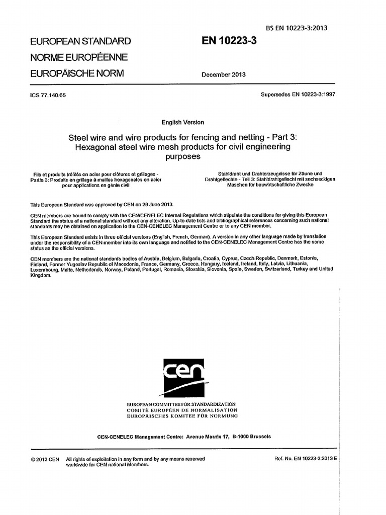 En 10223-3-2013 PDF | PDF