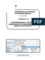 1.T 10 Mantenimiento y Puesta en Operación de Compresores y Sus Equipos de Control