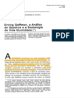 NUNES, João Arriscado. Erving Goffman, a Analise de Quadros e a Sociologia da Vida Quotidiana.pdf