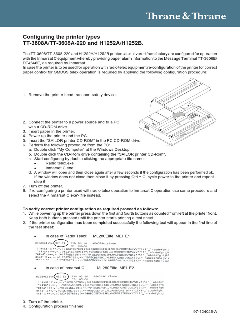 H1252B Printer Configuration Guide | PDF | Business | Technology ...