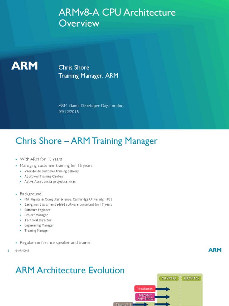 ARM CPU Architecture | PDF | Arm Architecture | 64 Bit Computing