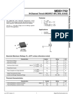 MDD1752 N-Channel MOSFET Datasheet