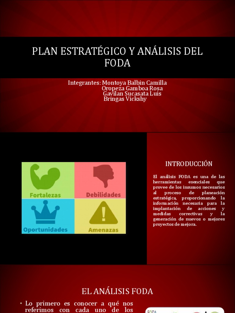 Plan Estratégico y Análisis Del Foda | PDF | Análisis FODA | Planificación