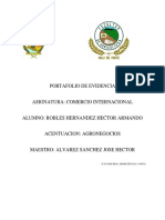 Portafolio de Evidencia Comercio Internacional