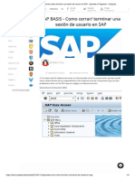 Terminar Procesos SAP