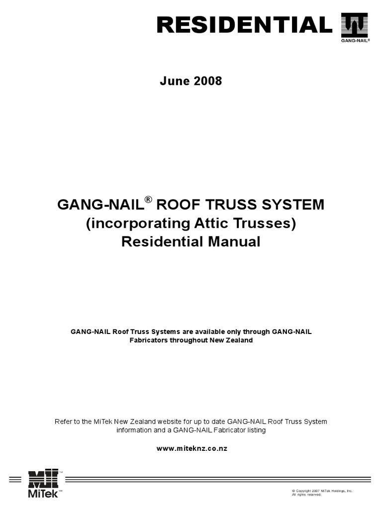 Residential Truss Layout Truss Roof