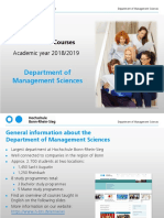 2018-02-27 Course Overview Department of Management Sciences