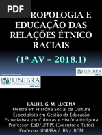 (1) Estética - Antropologia e Educação Das Relações Étnico Raciais (SLIDES 1)