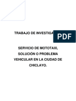 Informe de Servicio de Mototaxi Solución o Problemática