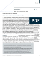 Maternal and Child Under Nutrition Series 3 - What Works - Interventions For Maternal and Child Under Nutrition and Survival - 381