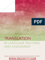 Translation in Language Teaching and Assessment - Facebook Com LibraryofHIL