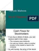 Tayyab Mubeen: Stock Valuation