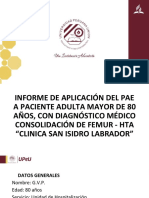 Paciente Con Diagnostico Medico de Consolidación de Fémur