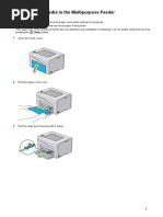 Loading Print Media in The Multipurpose Feeder: Open The Front Cover