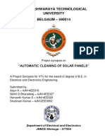 Synopsis of Automatic Cleaning of Solar Panels