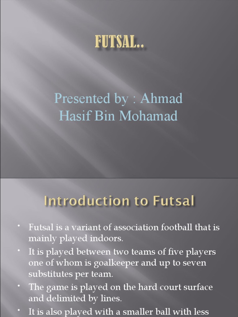Futsal: Indoor Soccer Skills & Techniques | PDF