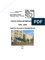 Facultatea de Mecanicacartea de Aur A Promotiilor 1948 2008dec2011 PDF