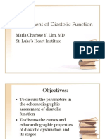Assessment of Diastolic Function 
