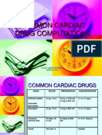 Common Cardiac Drug Computations