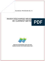 Hydrological Procedure No 15 - River Discharge Measurement by Current Meter