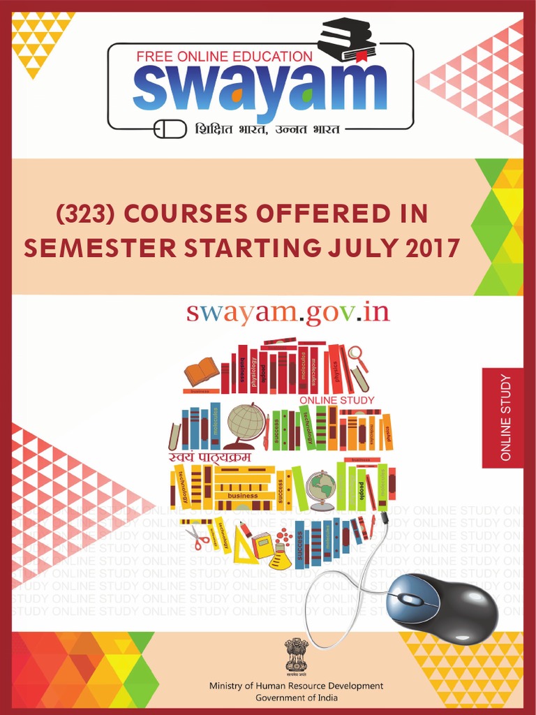 Swayam Book Release VF | PDF | Massive Open Online Course | Educational ...