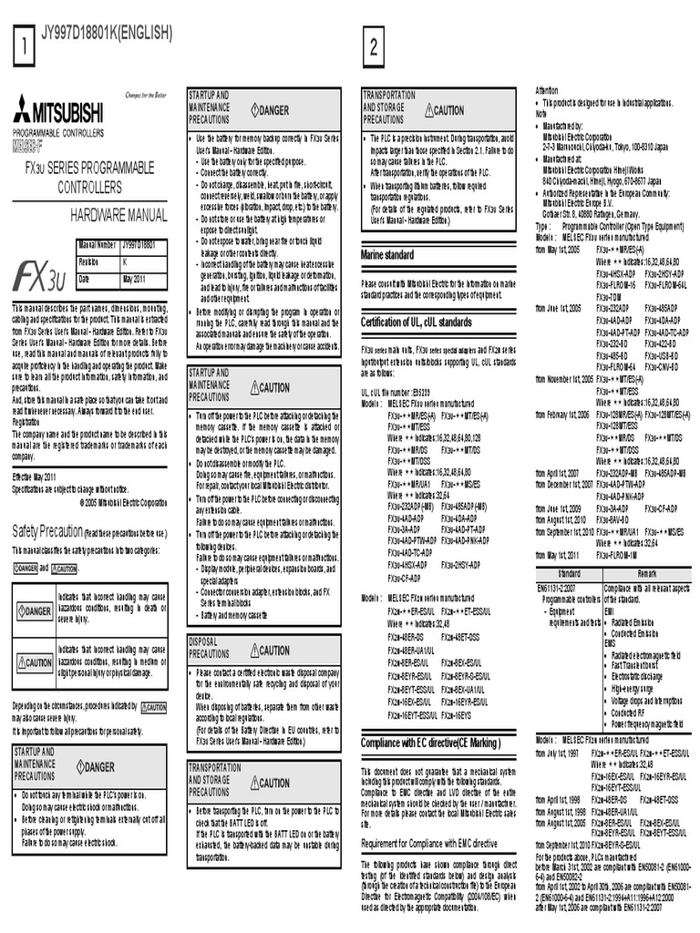 Plc Mitsubishi Electromagic Patibility Programmable Logic Controller