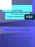 Leadership: Dr. Hanan Abbas Lecturer of Family Medicine