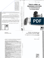 Berman 1982 Todo Lo Solido Se Desvanece en El Aire La Experiencia de La Modernidad