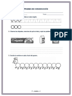 PRUEBAS DE ENTRADA - 1°