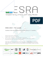 ESRA 2015 Results road safety 