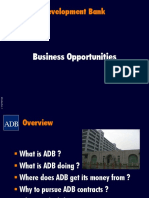 Asian Development Bank: Business Opportunities