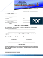 KP Form #16 (Amicable Settlement)