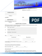 KP Form #17 (Repudiation)