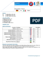 World of Football Refereeing: Germany 1:2 Italy