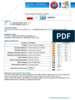 World of Football Refereeing - Ref Marks: Poland Greece