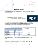 Notação científica para números grandes e pequenos