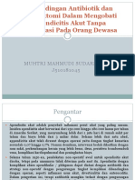 Perbandingan Antibiotik Dan Apendektomi Dalam Mengobati Appendicitis Akut