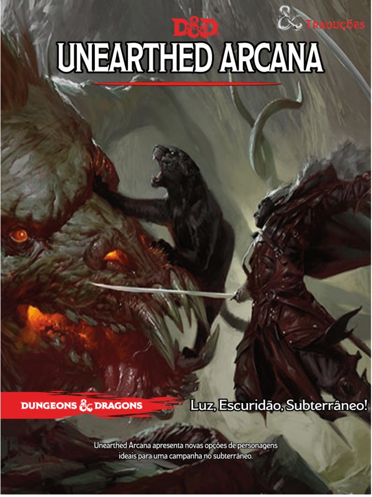 D&D 5E Unearthed Arcana Luz, Escuridão, Subterrâneo Biblioteca