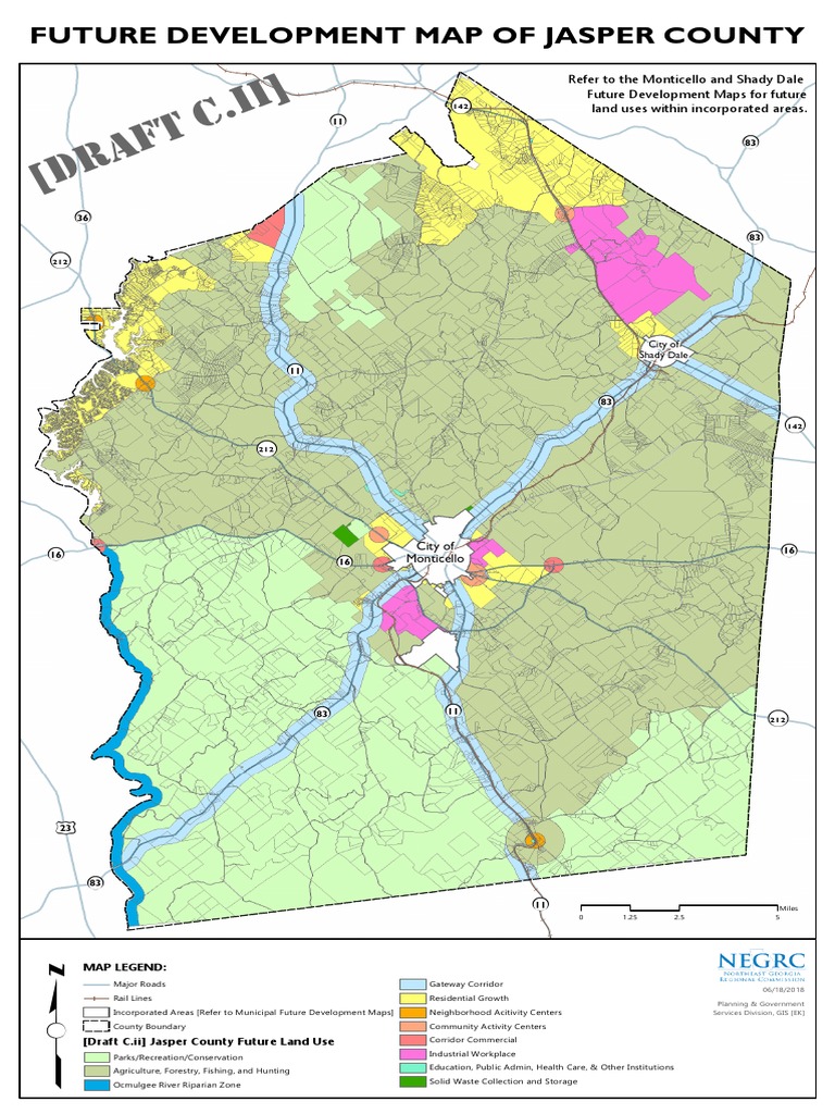 Jasper County Future Development Map | PDF | Land Management | Natural ...