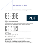 Sistema de Ecuaciones Por Gauss